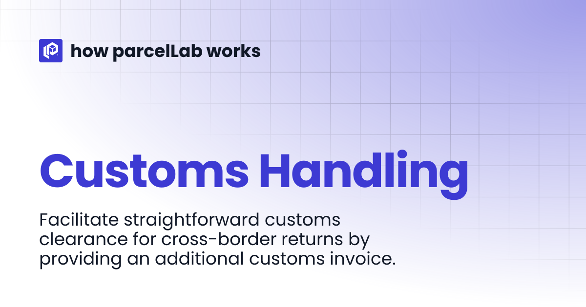 Customs Handling | how parcelLab works