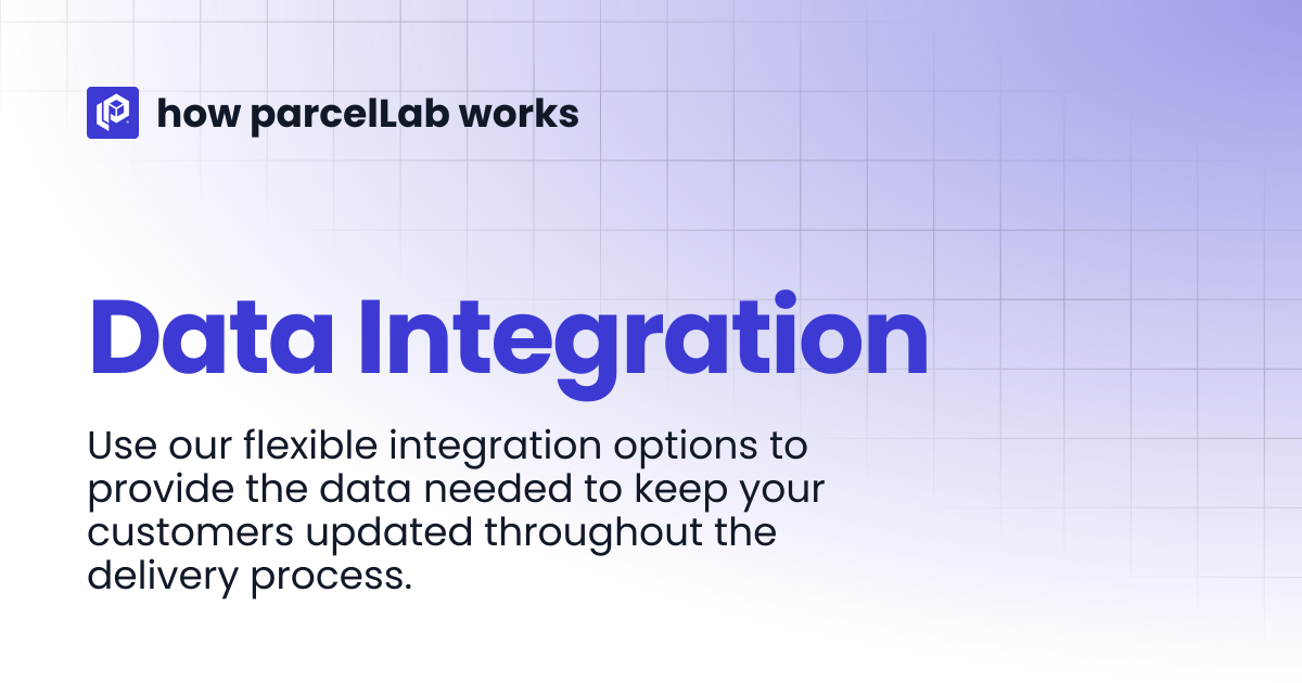Data Integration | how parcelLab works